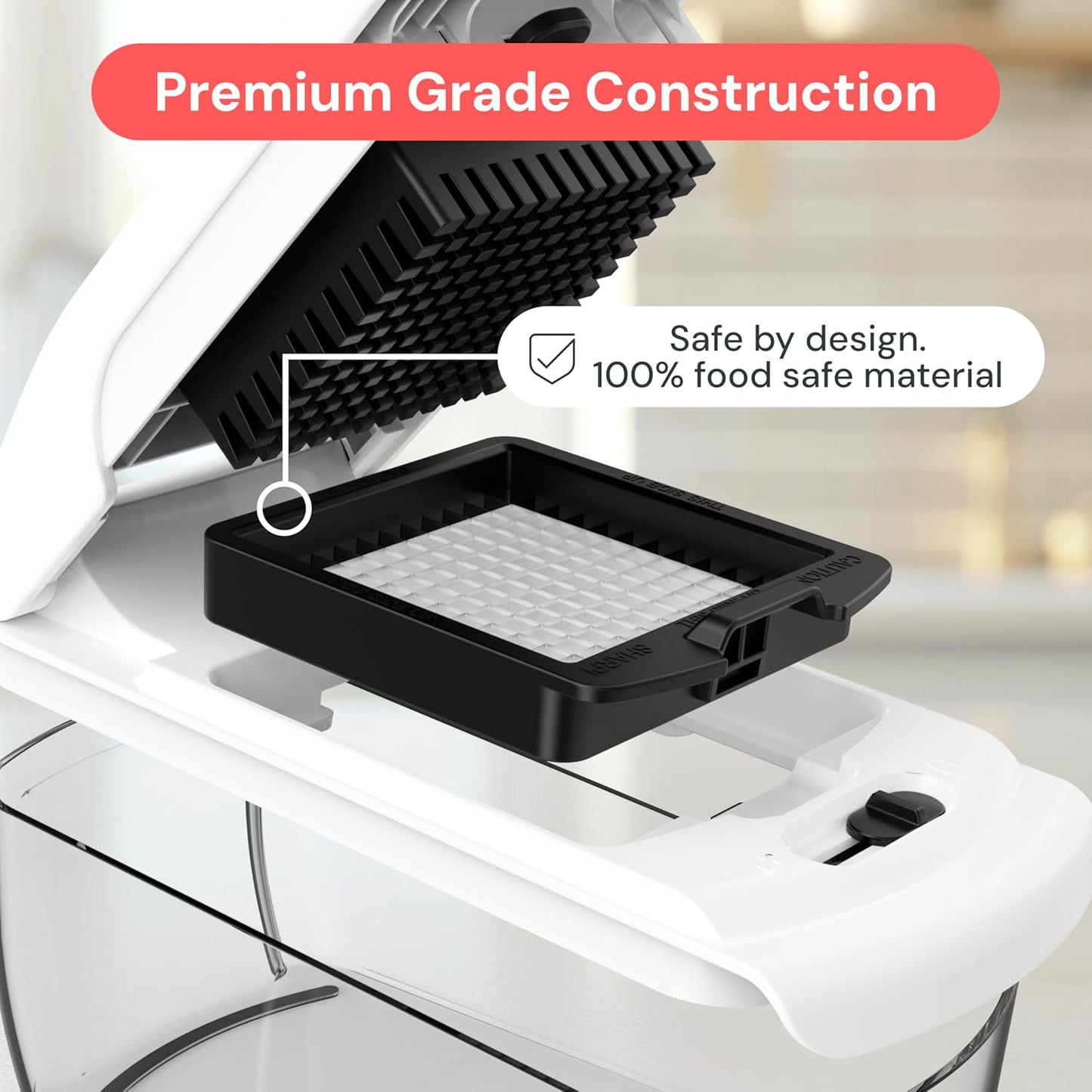 Vegetable Chopper and Spiralizer - Food Chopper with Container